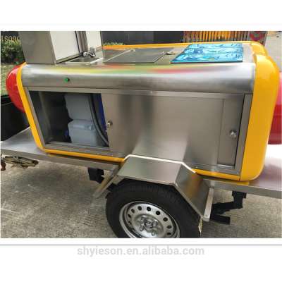 hot dog gateau big food kiosk/ wonton food trailer mobile food cart / made in china samosa making food van