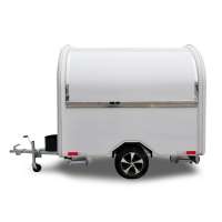 UKUNG high quality mini size fiberglass street fast food business trailer for sale, mobile buger/ pizza/ sandwich cart