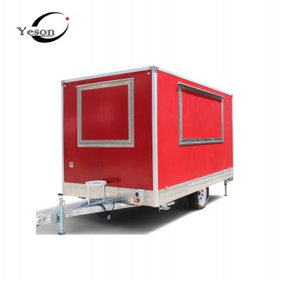 YS-FV350D food trucks mobile food trailer hot dog cart with oven mobile food cart with frozen yogurt machine